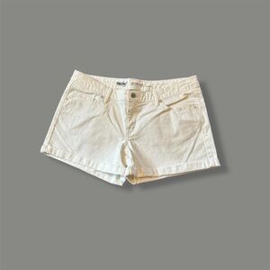 [Mossimo Supply Co] White Mid-Rise Midi Shorts